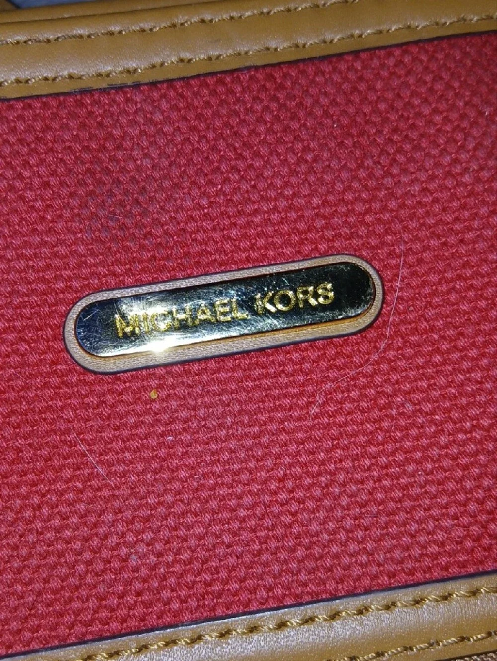 Michael Kors red canvas